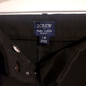 J. Crew Black Ruby Crop Pants